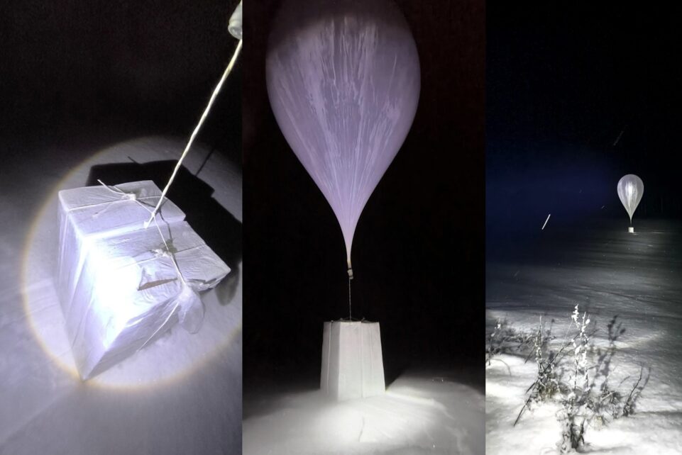 Kontrabandinis balionas. ELTA nuotr.