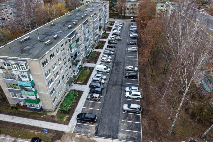 Praėjusių metų pabaigoje Marijampolėje pabaigta dar viena stovėjimo aikštelė