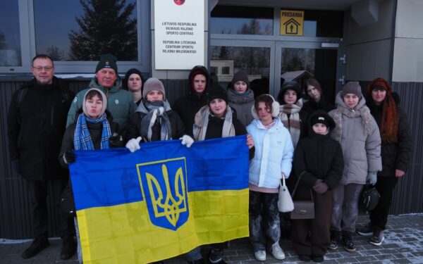 Vilniaus rajono dovana: vaikai iš Chersono patyrė tikrus žiemos džiaugsmus