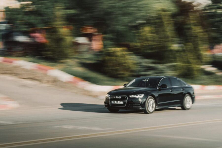 Audi A6. Juodas automobilis. Pexels