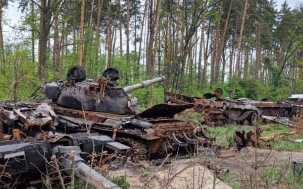 Frontas be karių? Ukraina pristatė kovinį robotą, kuris gali kovoti savaitėmis be žmogaus