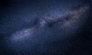 A breathtaking image capturing the Milky Way galaxy against a dark, starry night sky.