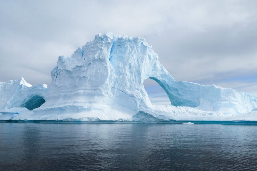 glacier during daytime