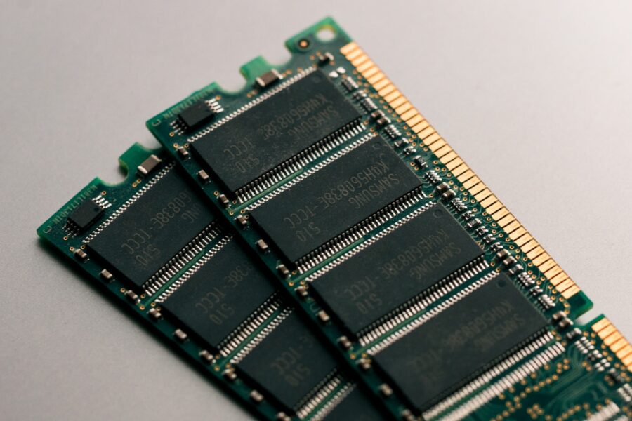 green circuit board close-up photography