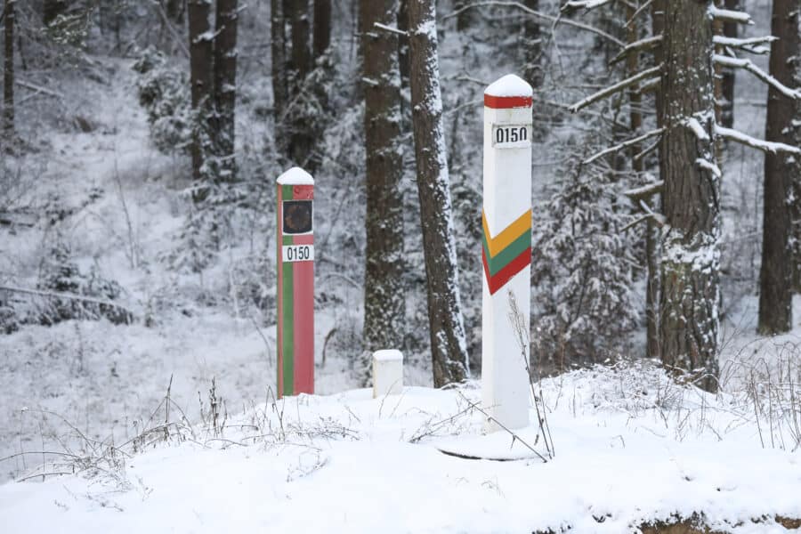 Pasienis su Baltarusija, migrantai. Mariaus Morkevičiaus (ELTA) nuotr.