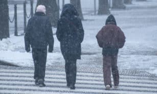 Pėstieji žiemą. Jono Balčiūno (ELTA) nuotr.