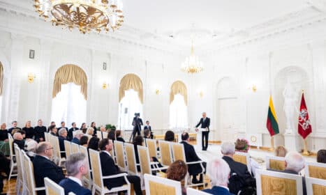 Nacionalines kultūros ir meno bei Jono Basanavičiaus premijų įteikimas. ELTA / Julius Kalinskas