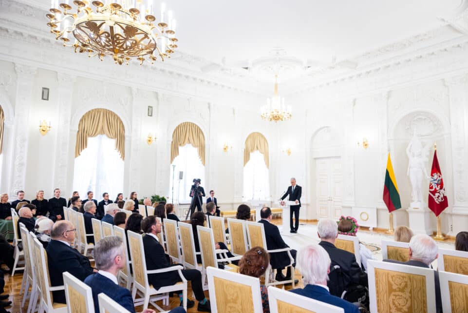 Nacionalines kultūros ir meno bei Jono Basanavičiaus premijų įteikimas. ELTA / Julius Kalinskas