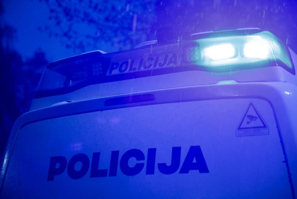 Policijos švyturėliai. ELTA / Josvydas Elinskas