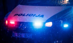 Policijos automobilis. ELTA / Josvydas Elinskas