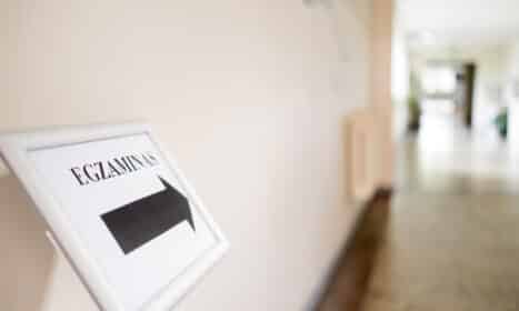 Lietuvių kalbos ir literatūros valstybinis brandos egzaminas. ELTA / Žygimantas Gedvila