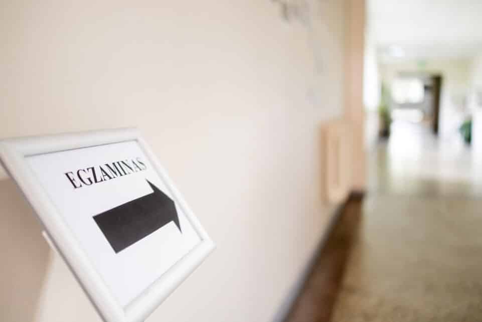 Lietuvių kalbos ir literatūros valstybinis brandos egzaminas. ELTA / Žygimantas Gedvila