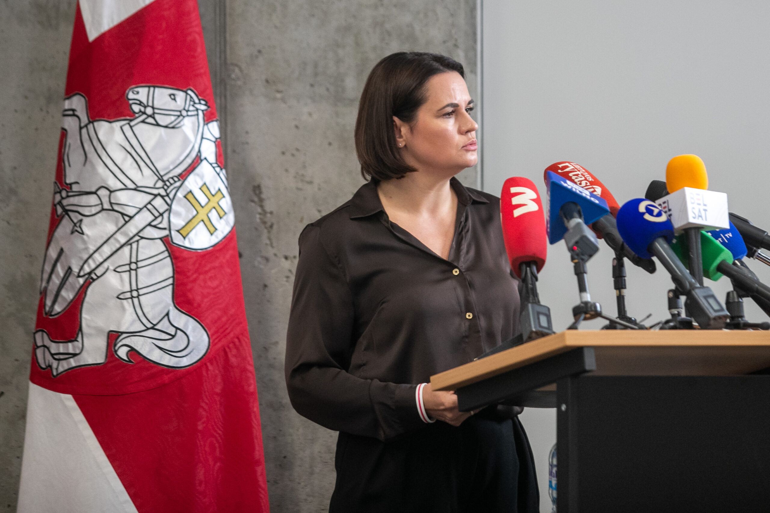 Cichanouskaja siunčia aiškią žinią: sankcijų švelninimas Baltarusijai tik padidintų šantažą regione