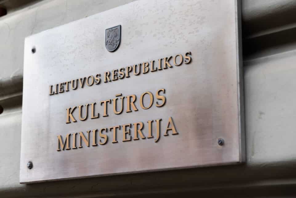 Lietuvos kultūros ministerija. ELTA / Dainius Labutis