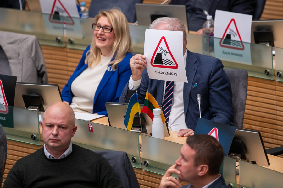 Dalia Asanavičiūtė-Gružauskienė, Arvydas Anušauskas. ELTA / Orestas Gurevičius