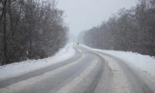 Sniegas vakarų Lietuvoje. ELTA / Orestas Gurevičius