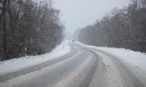 Sniegas vakarų Lietuvoje. ELTA / Orestas Gurevičius