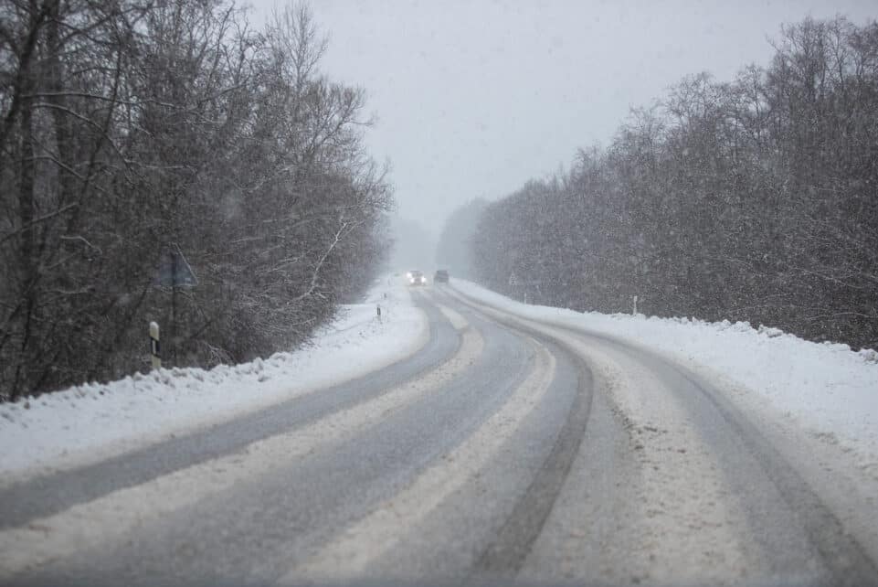 Sniegas vakarų Lietuvoje. ELTA / Orestas Gurevičius
