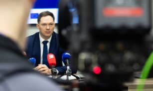 Finansų ministras Kristupas Vaitiekūnas konferencijos akimirkos ELTA / Dainius Labutis