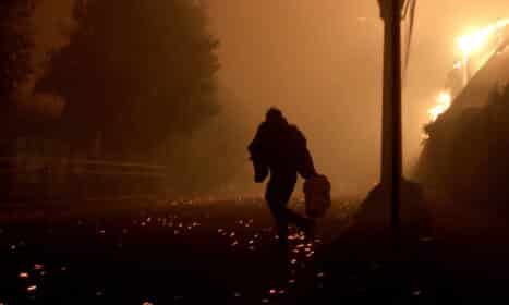 Gaisras Čilėje. EPA-ELTA