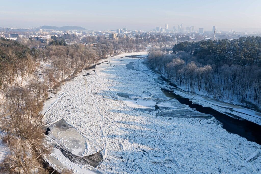 Užšalusi Neris. ELTA / Žygimantas Gedvila
