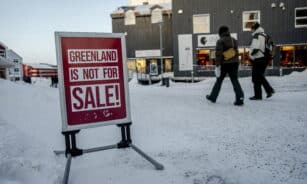 Protestas dėl Grenlandijos. EPA-ELTA