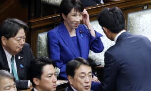 Japonijos premjerė. EPA-ELTA