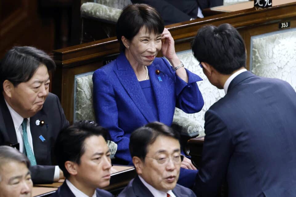 Japonijos premjerė. EPA-ELTA