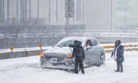 JAV žiemos audra. EPA-ELTA