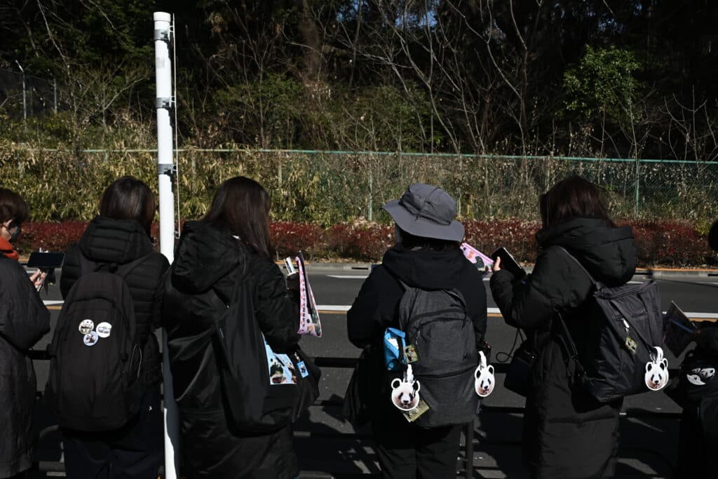 Japonų atsisveikinimas su pandomis. EPA-ELTA