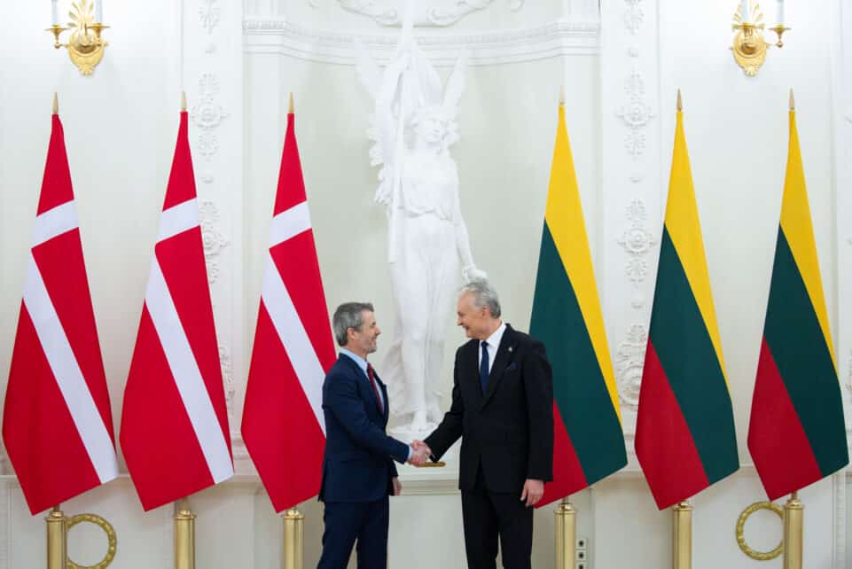 Danijos karalius Frederikas X, Gitanas Nausėda. ELTA / Andrius Ufartas