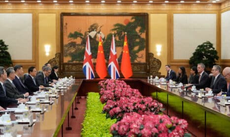 Starmeris susitiko su Xi. EPA-ELTA