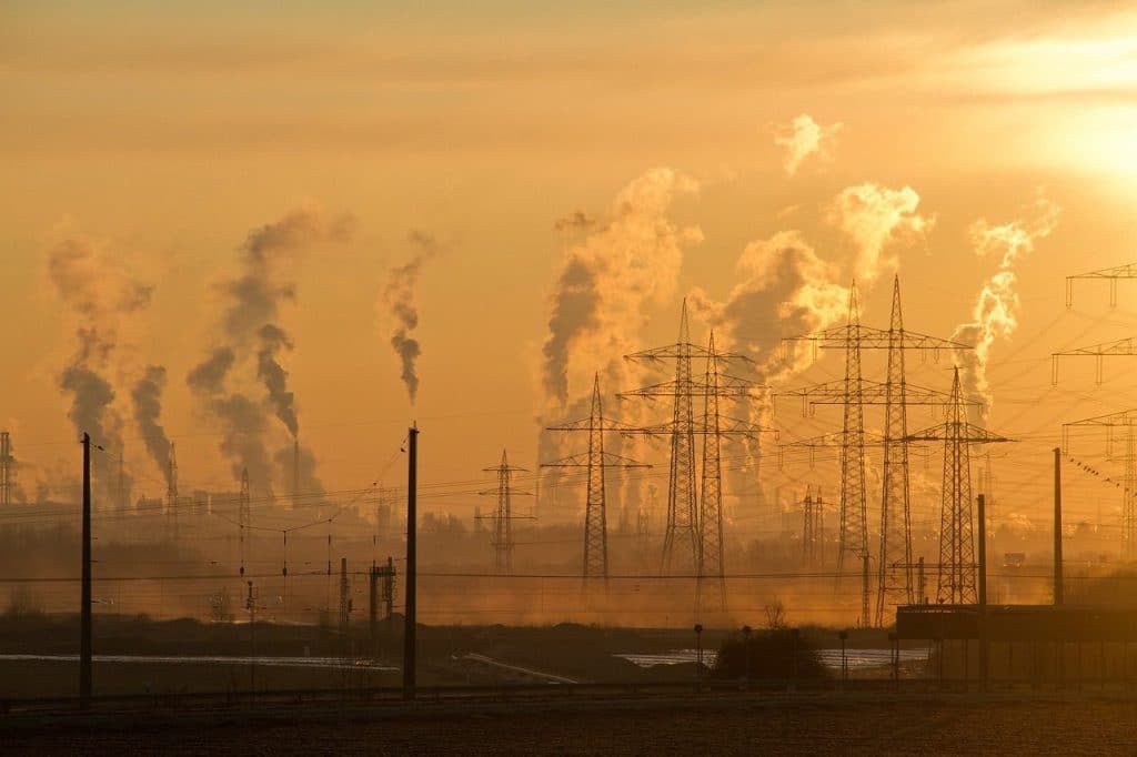 industry, environmental pollution, smog, sunrise, air pollution, air, environmental protection, pollution, smoke, chimney, steam, evening sky, poisonous, environment, nature, power plant, industrial plant, exhaust, factory