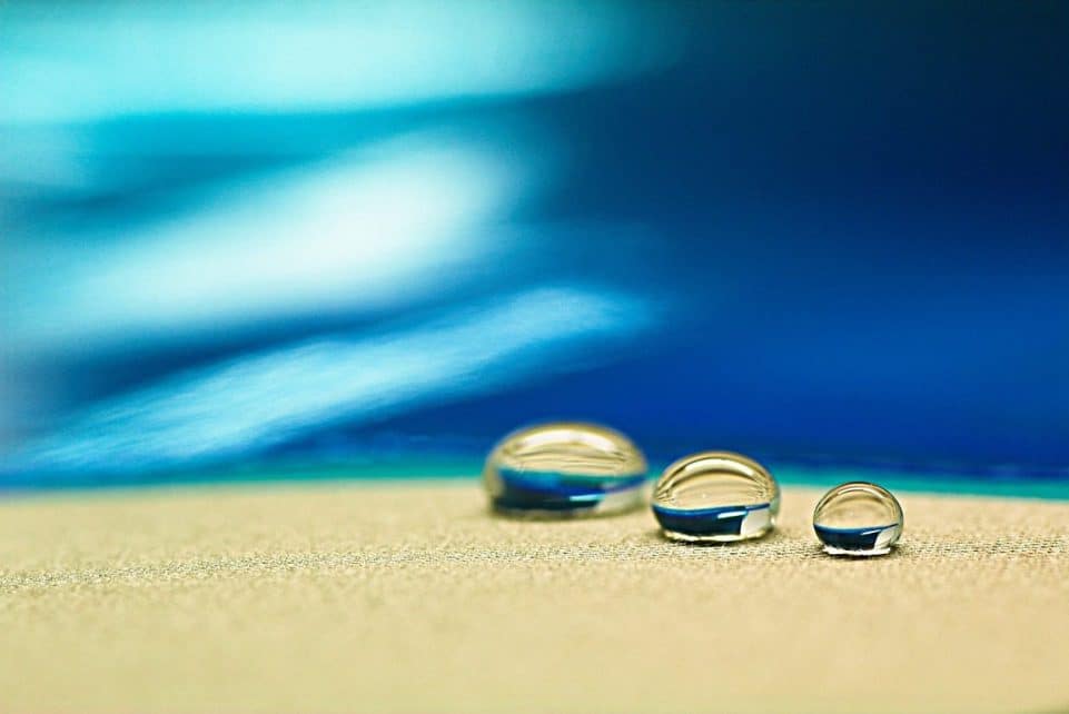 droplets, hydrophobic, water, texture, textile, surface, science, technology, nature, material, blue technology, blue texture, blue science