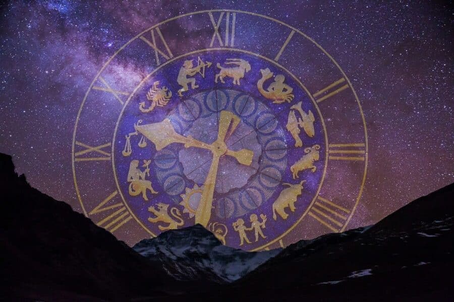 starry sky, star sign, clock, dial gold, dial, astrology, astrology, astrology, astrology, astrology, astrology