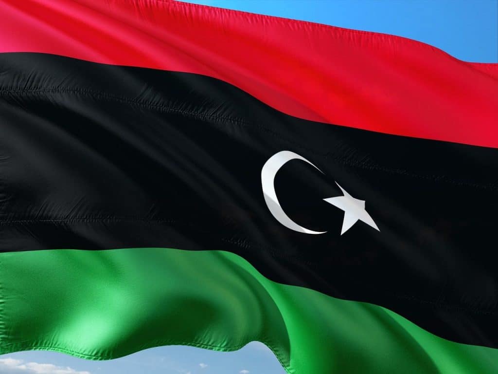 banner, flag, libya, lybia, north africa