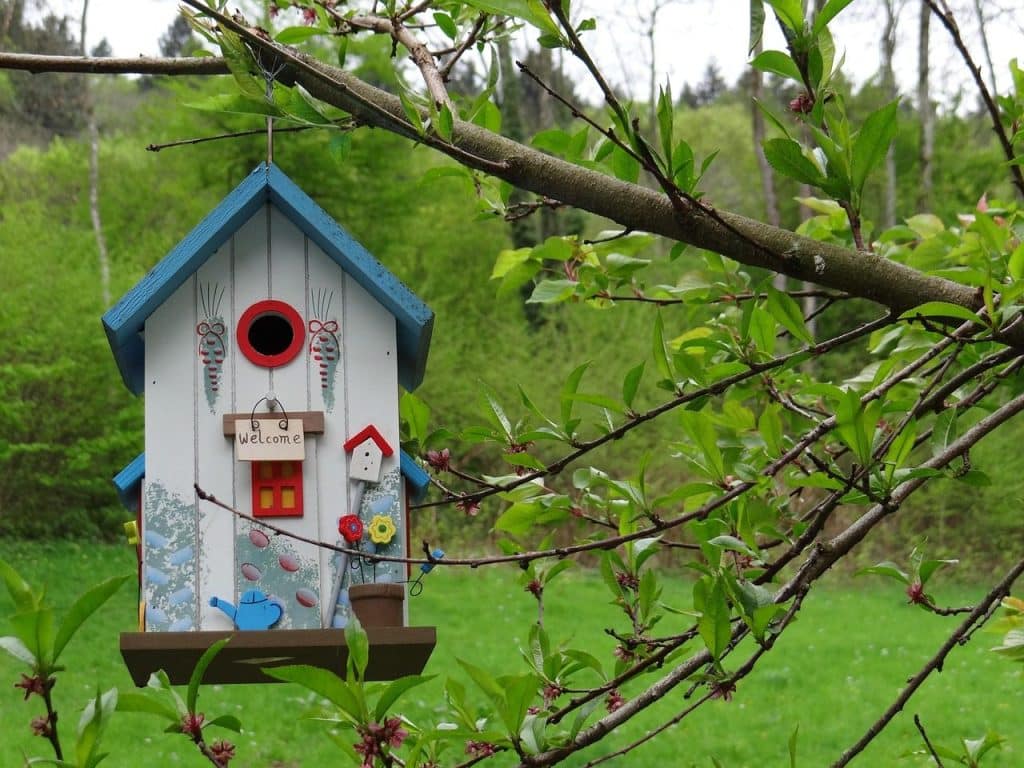 bird house, nature, garden, nesting box, bird, treehouse