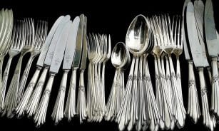 cutlery, silverware, knives, forks, spoons, teaspoons, engraved, silver cutlery, engraving, decorated, antique, silver, metal, utensils, eating utensils, cutlery, cutlery, cutlery, cutlery, silverware, silverware, silver, silver, silver, silver, silver, metal, utensils, utensils