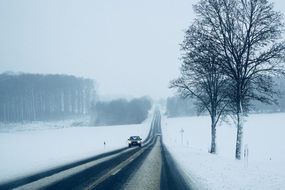 bad weather, snow-covered road, snow, winter, nature, traffic, covered in snow, automobile, cold, car wallpapers, weather, to travel, road, white, car, snowed in, wintry, onset of winter, road conditions, snowy