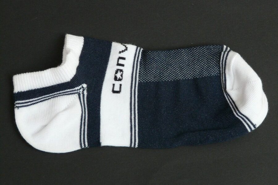 sock, footlet, sports sock, sports, clothing, material, blue, white