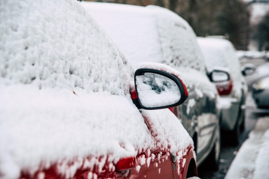 snow, winter, cars, frost, ice, road, parked, vehicles, nature, frozen, cold, street