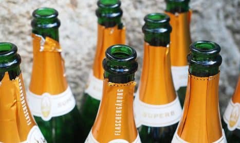 champagne bottles, bottles, empty, drunk, open, sparkling wine, abut, fixed, to celebrate, celebration