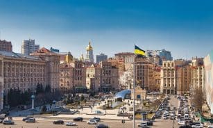 buildings, houses, ukraine, flag, kiev, city, architecture, ukraine, ukraine, ukraine, ukraine, ukraine