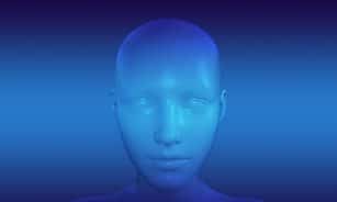 human, head, face, 3d render, 3d mockup, technology