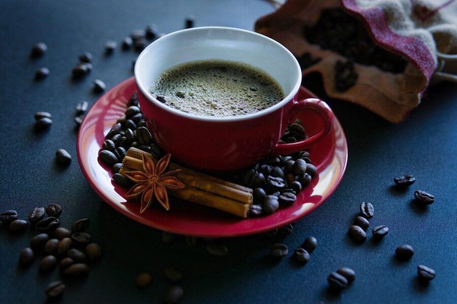 coffee, drink, coffee beans, roasted, cinnamon sticks, anise star, appetizing, still life, brewed, close up, enjoyment, coffee pot, red, deco, aroma, coffee, coffee, coffee, coffee, coffee, still life, still life