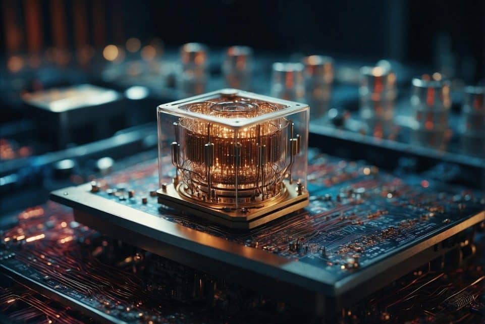 ai generated, technology, computer, quantum, physics, science, future, particle, mathematics, brain, machine, digital