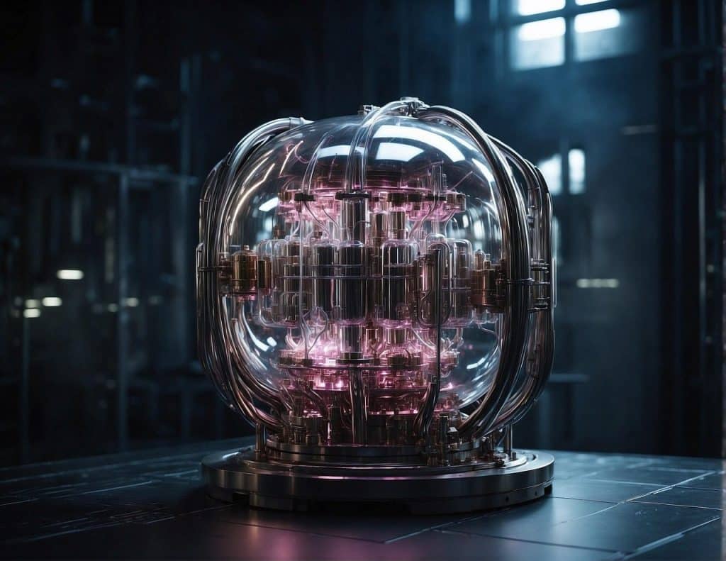 ai generated, particle, machine, quantum, physics, science, future, mathematics, brain, technology, computer, digital