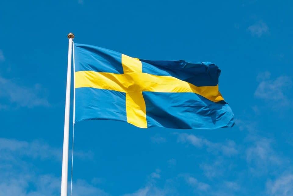 sweden, flag, swedish flag, nature, sky