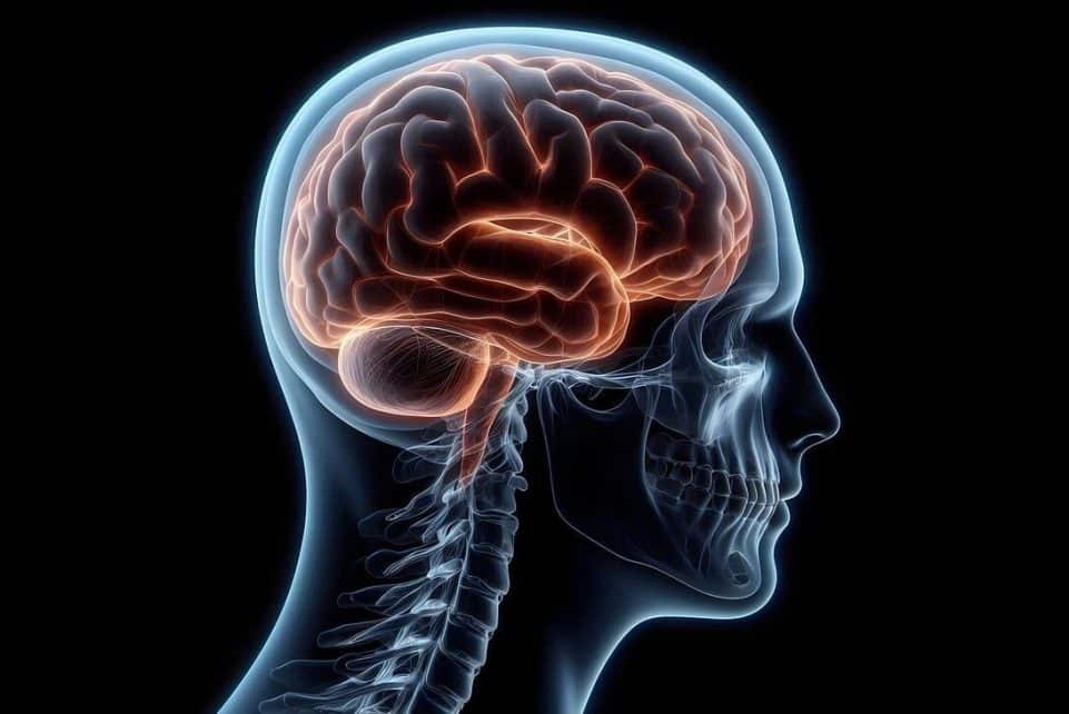 brain, x-ray, man, snapshot, body, health, skeleton, muscles, bone, head, ai generated