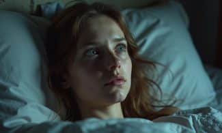 chronic, illness, chronic fatigue syndrome, insomnia, bed, fatigue, worry, woman, ai generated